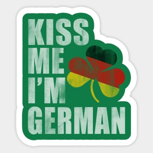 Kiss Me Im German St Patricks Day Sticker